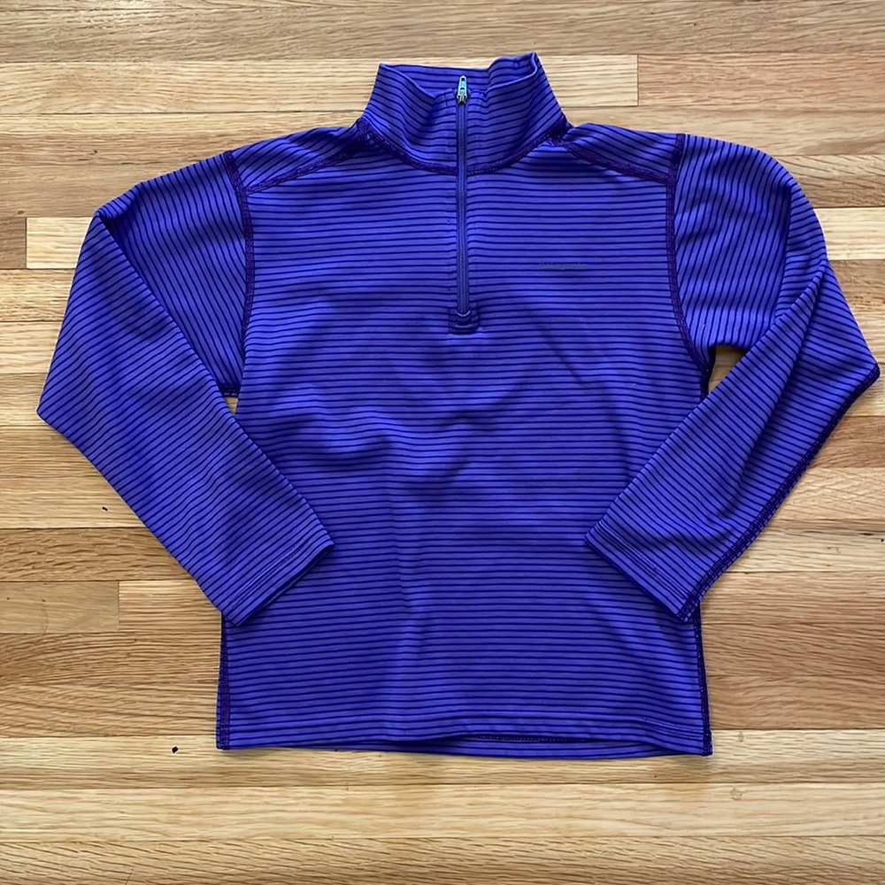 Kids Patagonia Purple 1/4 Zip Top